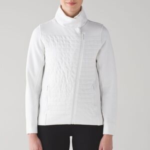 Lululemon Fleece Be True Jacket White Size 6